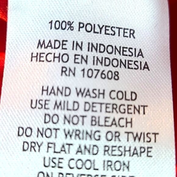 Another Thyme Red Glittery Blouse with Cowl Neckline,  Size 3X - Picture 9 of 10